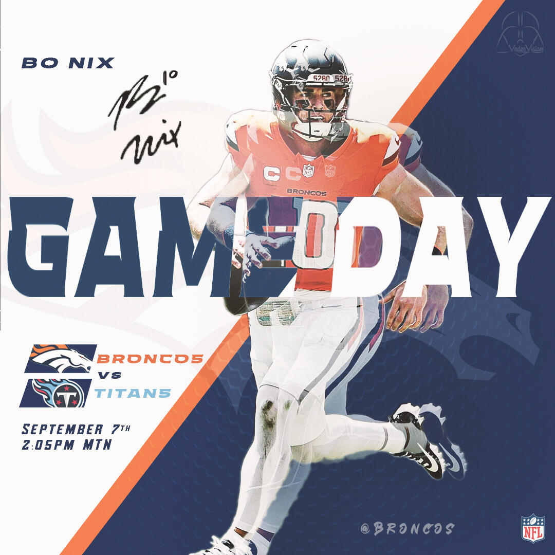 Game day Bo Nix - Social media graphic