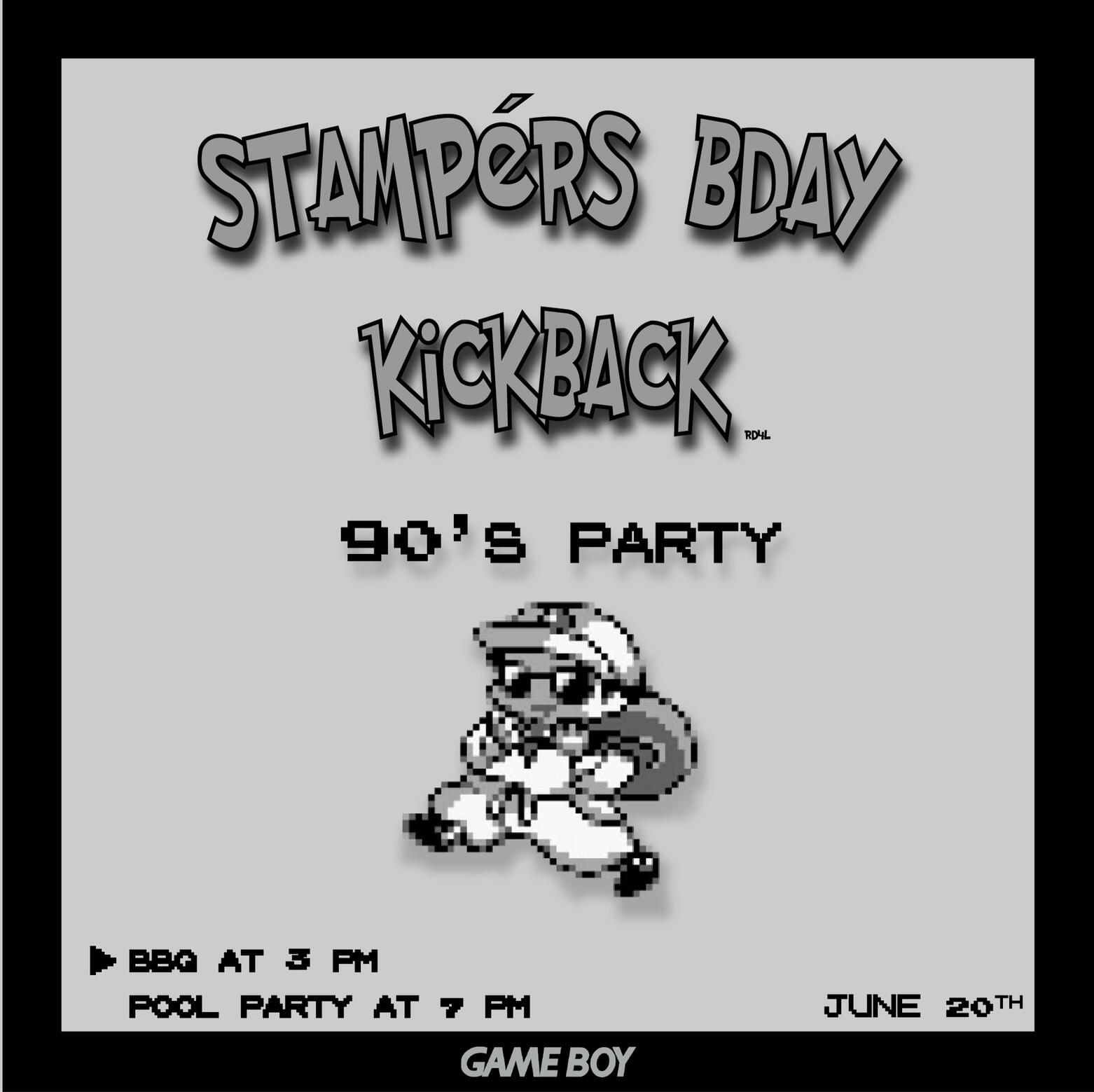 Alternate party invite - Digital flyer